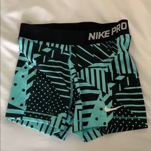 Blue/Black Nike Pro Dri Fit Spandex